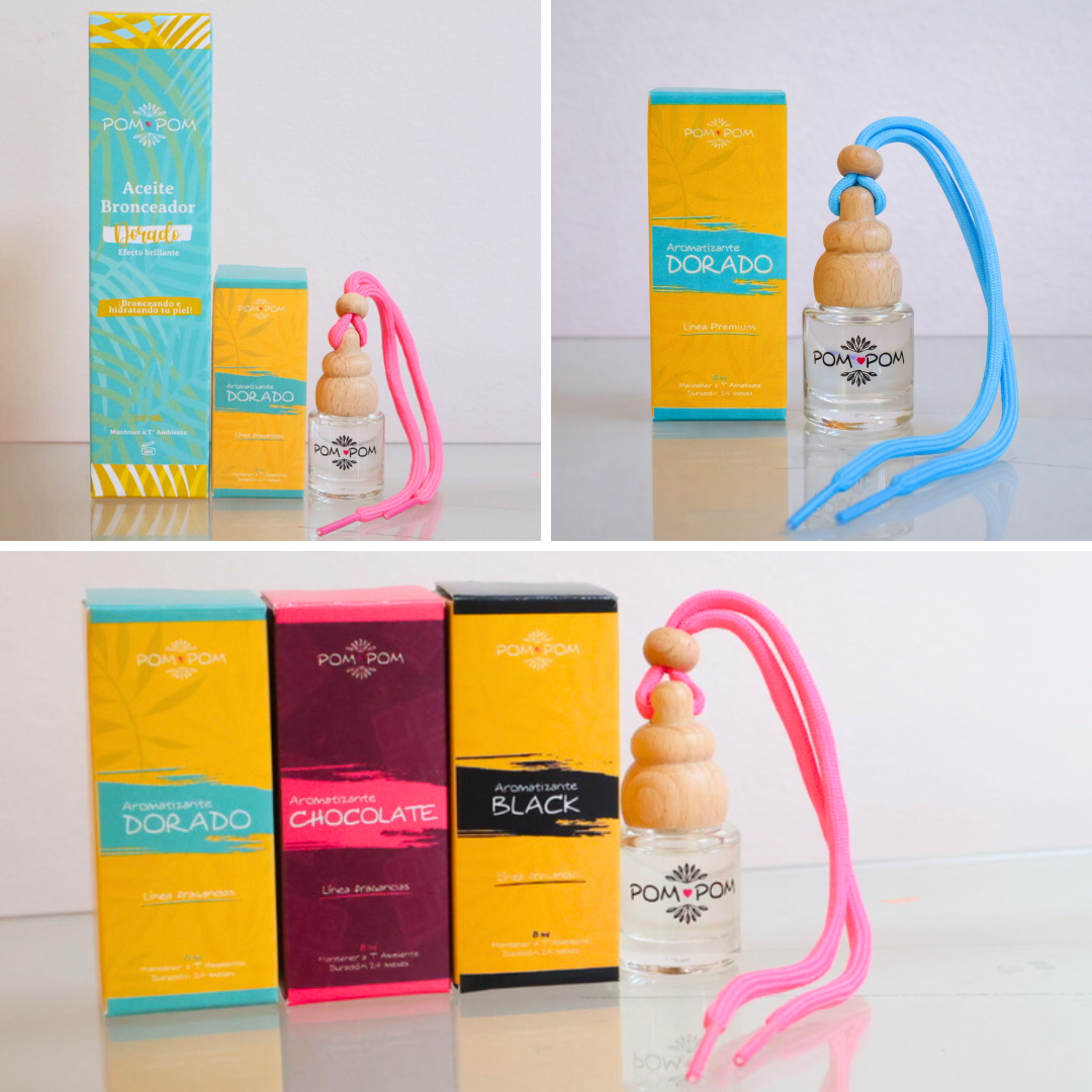 Pack Bronceador Dorado + Aromatizador dorado