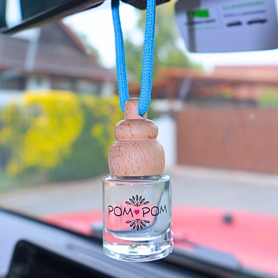 Aromatizador para auto dorado