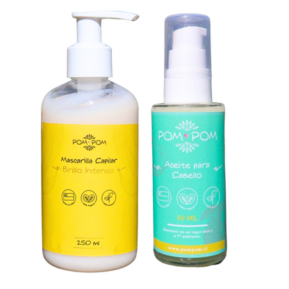 PACK Cabello Pompom (Mascarilla capilar + Aceite de pelo)