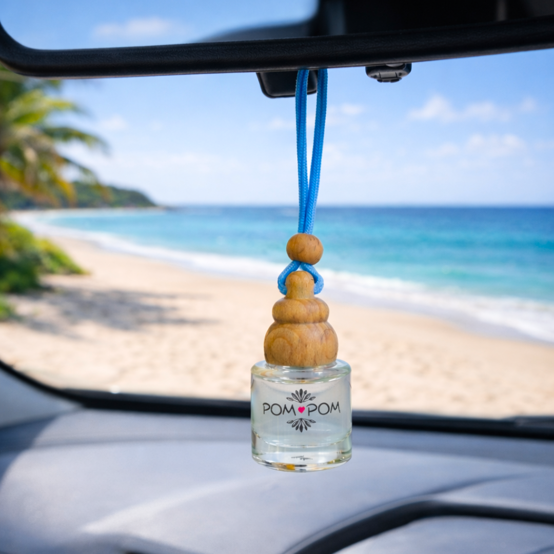 Aromatizador para auto dorado