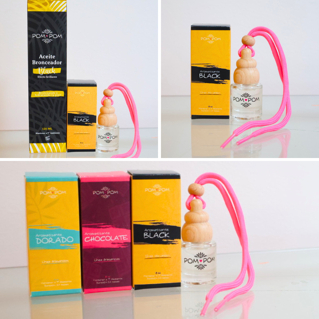 Pack Bronceador Black + Aromatizador black